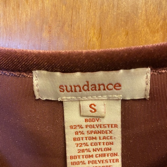 EUC Sundance Grace Velvet & Lace Tunic top - Picture 3 of 6